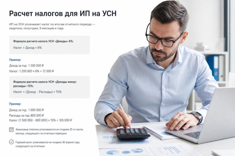 Как правильно считать налоги ИП на УСН: понятная инструкция с примерами
